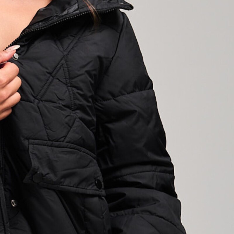 Campera dama Puffer Slowly Black