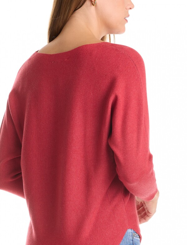 Buzo Dolman Ribs ROJO