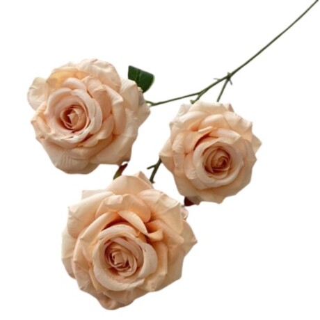 Rama De Rosas x3 Naranja Claro