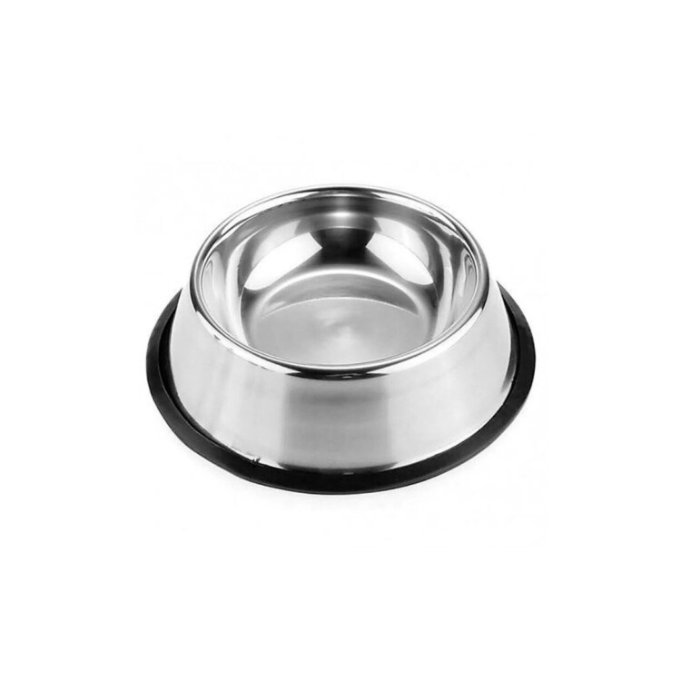 PLATO PARA MASCOTA HUELLAS PLATA