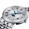 Reloj Tissot T1222231103300 Carson Premium Lady Moonphase en acero para dama Plateado