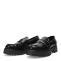 Zapatos de Mujer Miss Carol mocasin KANU con tachas Negro - Plateado