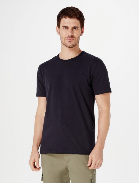 CAMISETA MANGA CORTA SLIM NEGRO
