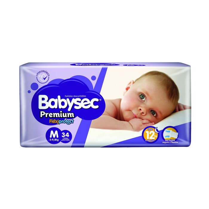 BABYSEC PREMIUM HIPER MEDIANO PAQ. X 34 única