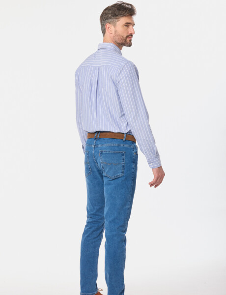 PANTALÓN DE JEAN SKINNY Azul claro