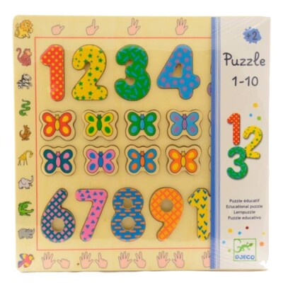 Puzzle números del 1 al 10 Djeco Puzzle números del 1 al 10 Djeco