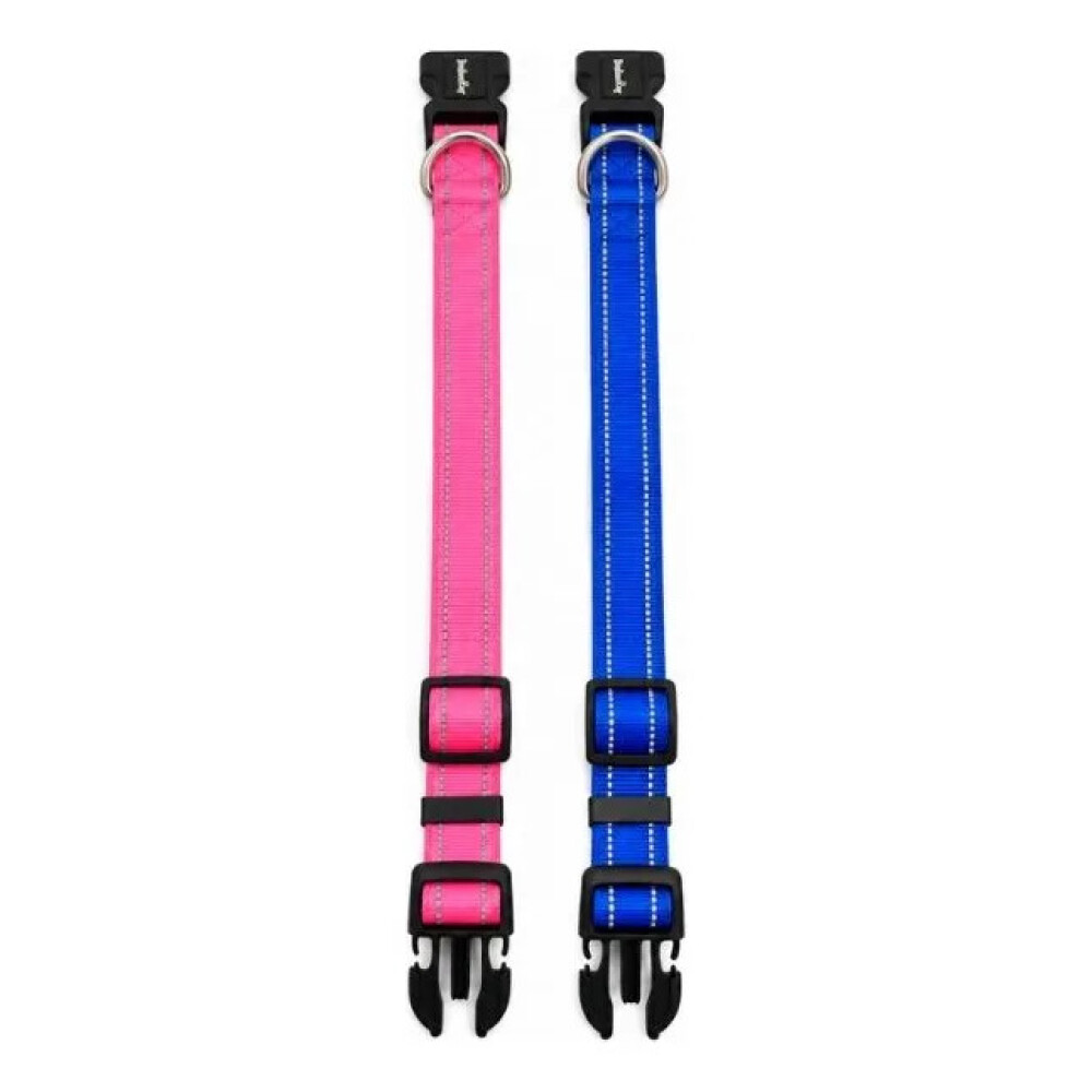 Collar Para Mascotas Talle L Refractario FUCSIA