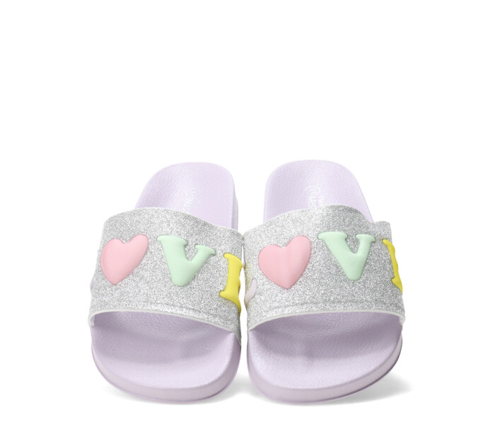 Sandalia TEXI con palabra love Lilac