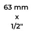 Abrazadera de derivación 32mm x 1/2" Arangul Abrazadera De Derivación 63mm X 1/2 Arangul