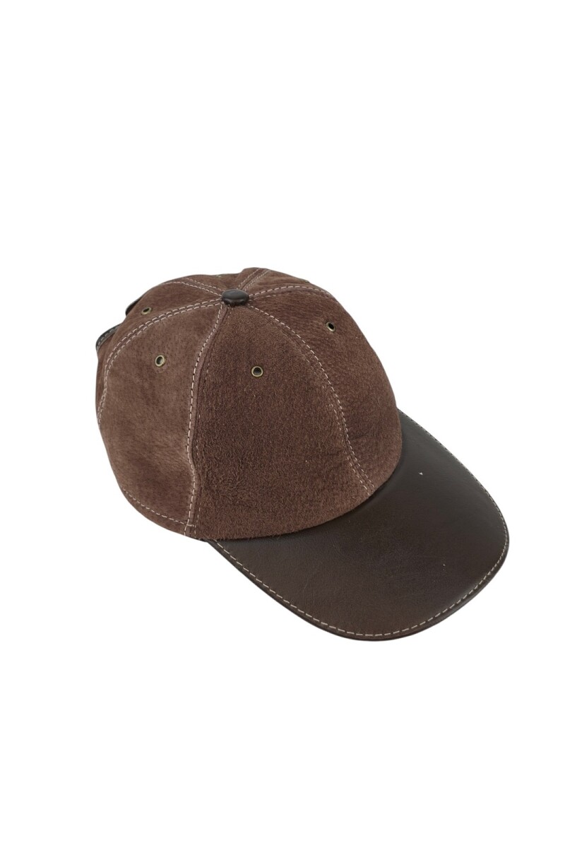 Gorro de cuero Marron