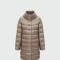 Herno-Chaqueta de nylon rellena de plumas, Dora Caqui