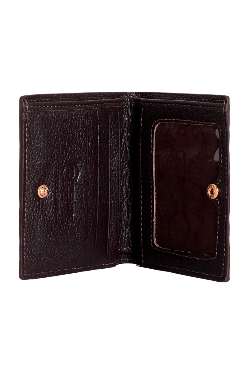 BILLETERA CORTA CUERO CAFÉ BILLETERA CORTA CUERO CAFÉ