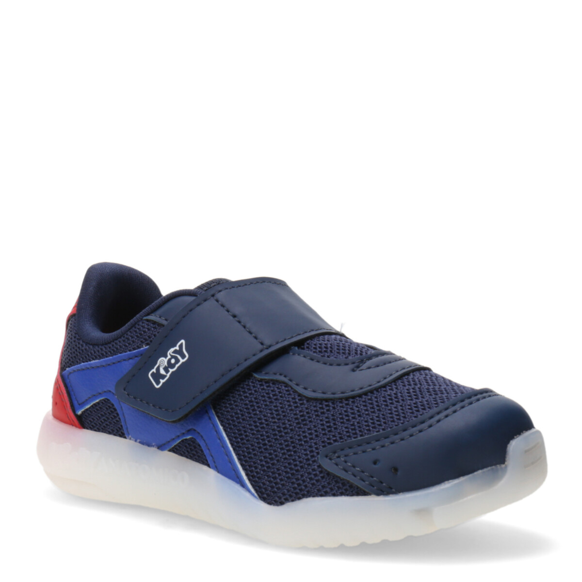 Championes de Niño KIDY FLEX con velcro - Azul Marino - Rojo 