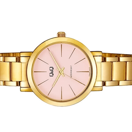 Reloj Q&Q Original Metal Dorado Para Dama Análogo Dorado-Rosa