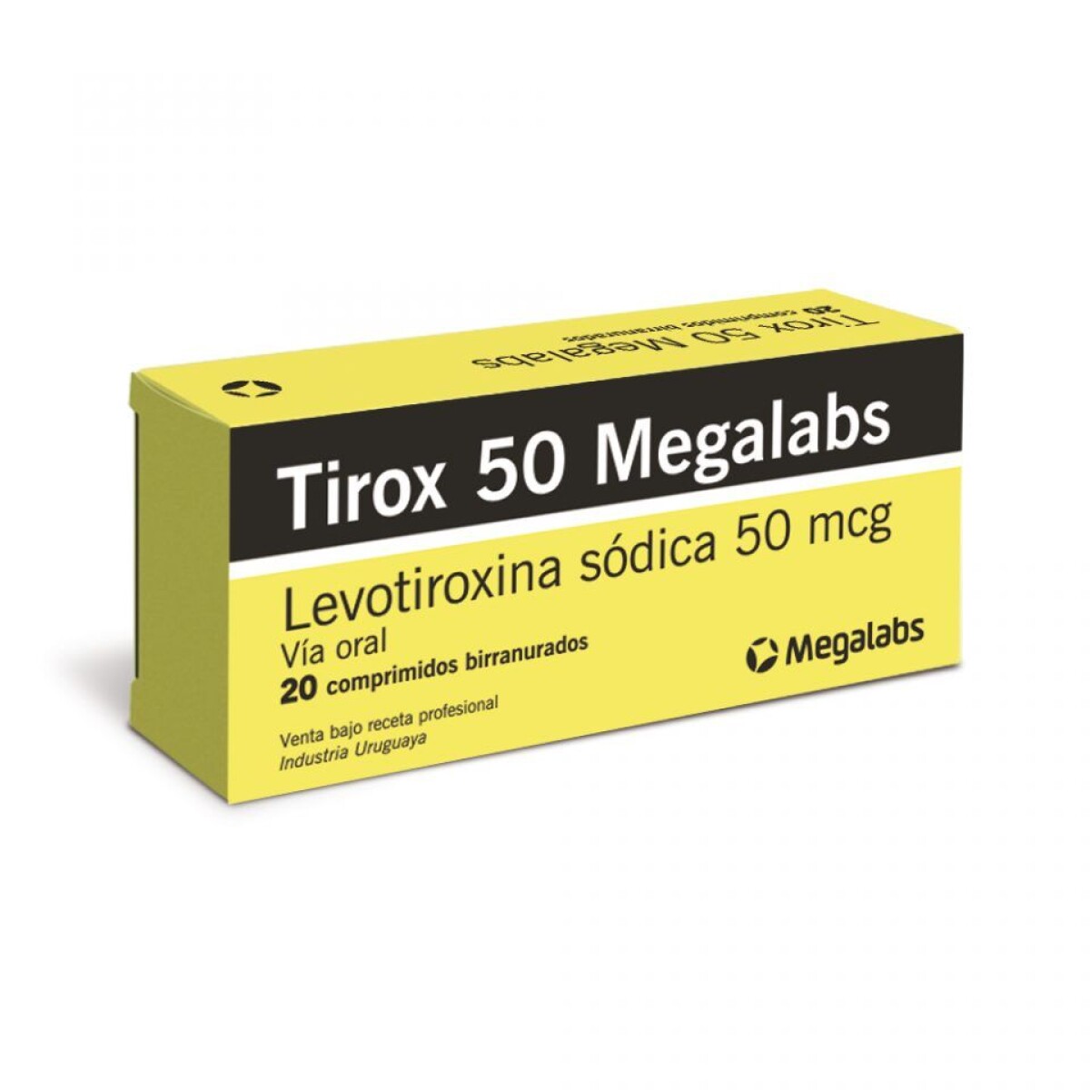 Tirox 50 Mg 20 Comprimidos | Regulador Tiroides 
