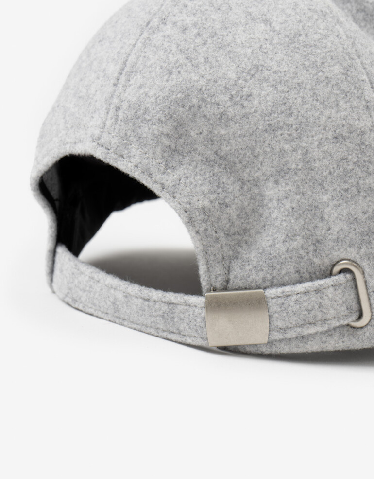 Caps Gorra Bordada Fieltro - Gris Cemento