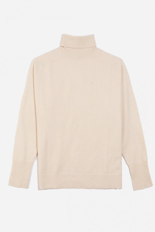 Sweater cuello rompeviento GRIS