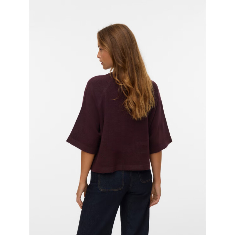 VMLEFILE 3/4 O-NECK PULLOVER NOOS Fudge