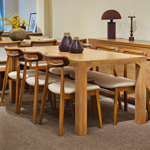 Mesa de comedor Gaia 180 x 90cm en fresno Mesa de comedor Gaia 180 x 90cm en fresno