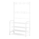 Rack Zapatera Organizador De Metal Con Tnt Y Ganchos Blanco