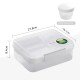 Vianda Recipiente Comida Almuerzo Libre Bpa 1,6lts Division Color blanco