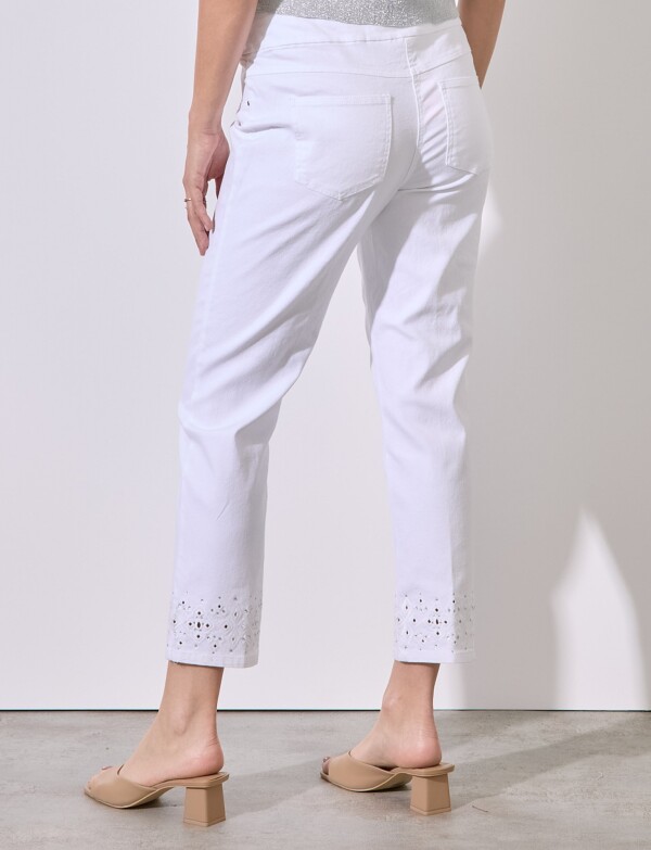 Jegging Ruedo Calado BLANCO