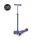 Monopatín Micro Maxi Deluxe LED Ajustable con 3 Ruedas - AZUL