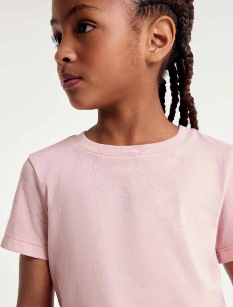 CAMISETA BÁSICA INFANTIL ROSADO