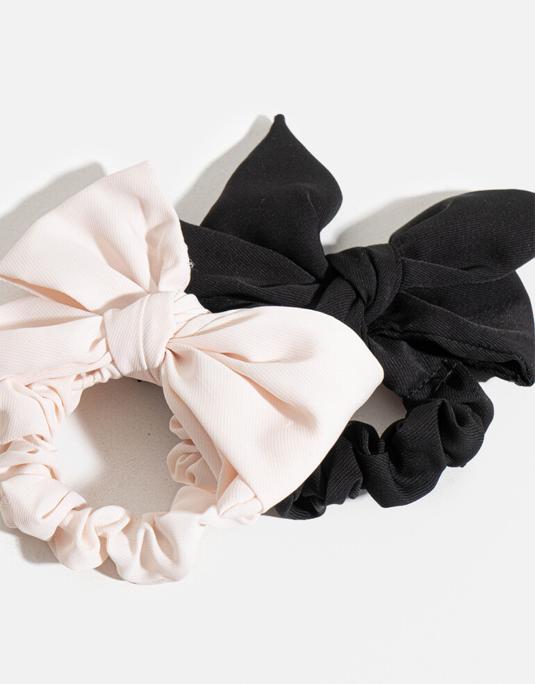 Skunzies Moño Scrunchie - Combinacion Bicolor