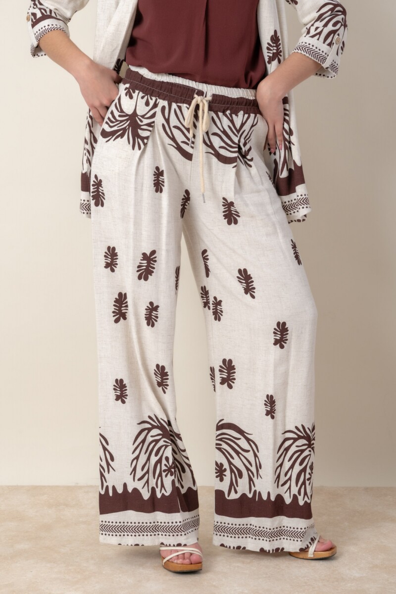 PANTALON OURANIA - Chocolate 