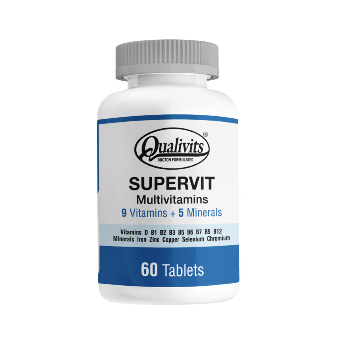 SUPER VIT MULTIVITAMÍNICO QUALIVITS x 60 Tabletas 