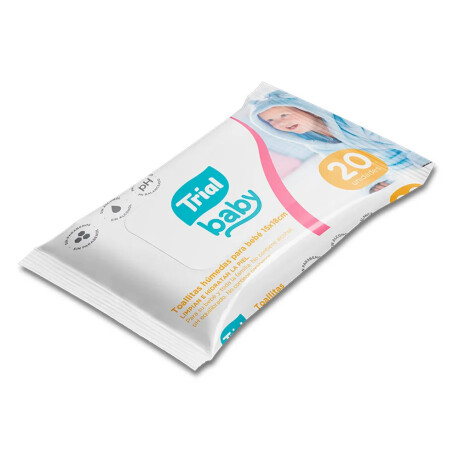 Toallitas Húmedas Trial Baby 20 Unidades Toallitas Húmedas Trial Baby 20 Unidades