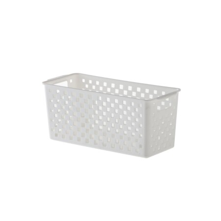 CESTO ORGANIZADOR BLANCO 27X12X12 CM CESTO ORGANIZADOR BLANCO 27X12X12 CM
