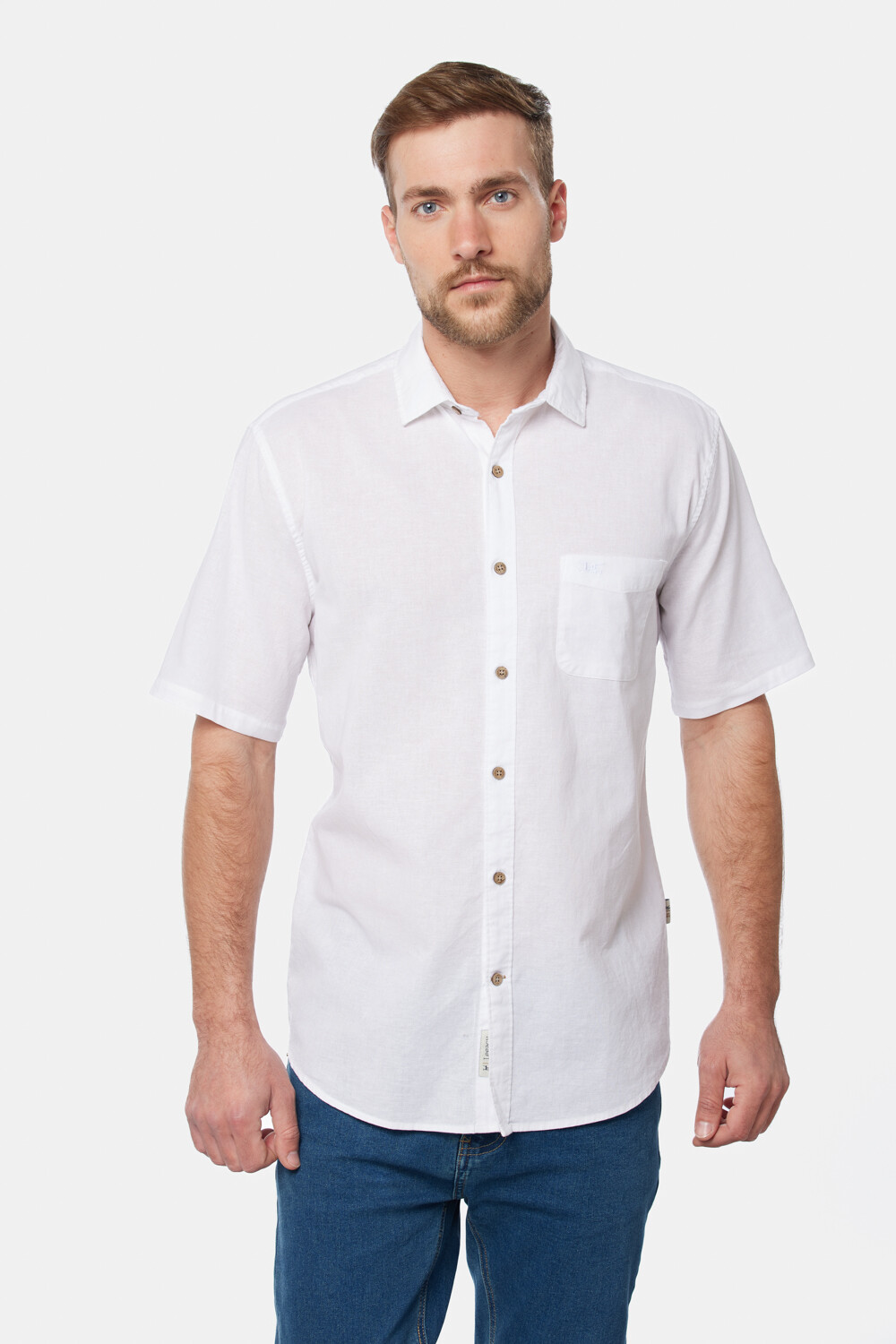 CAMISA DE LINO Blanco