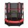 Trampolin Cama Elastica 1.40 Mts Con Red Proteccion Rojo