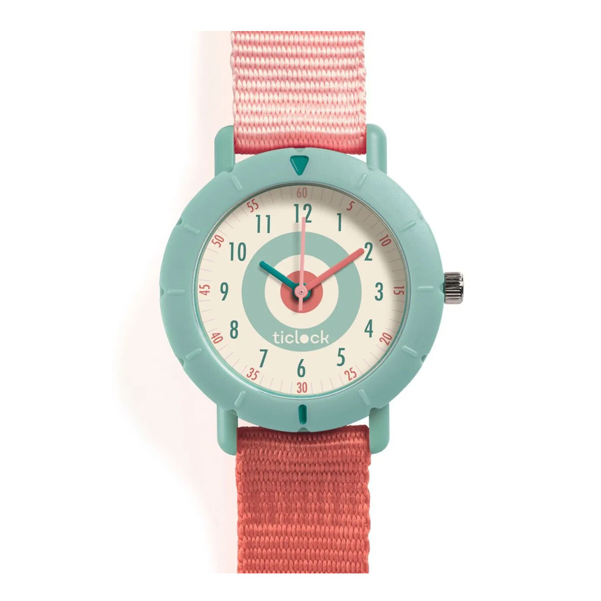 Reloj Infantil Deportivo Rosa Pastel Ticlock Djeco 