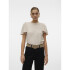VMIVANA ONELLA SS O-NECK TOP VMA OATMEAL