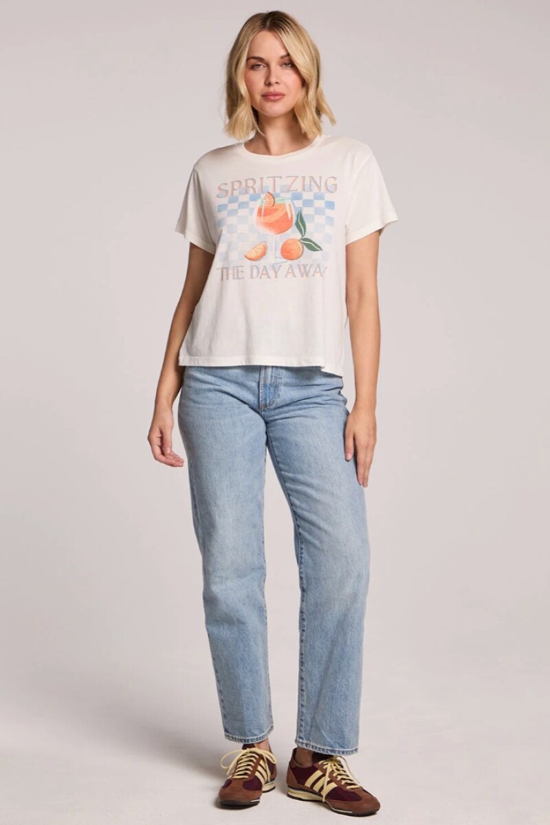REMERA SPRITZING THE DAY Blanco