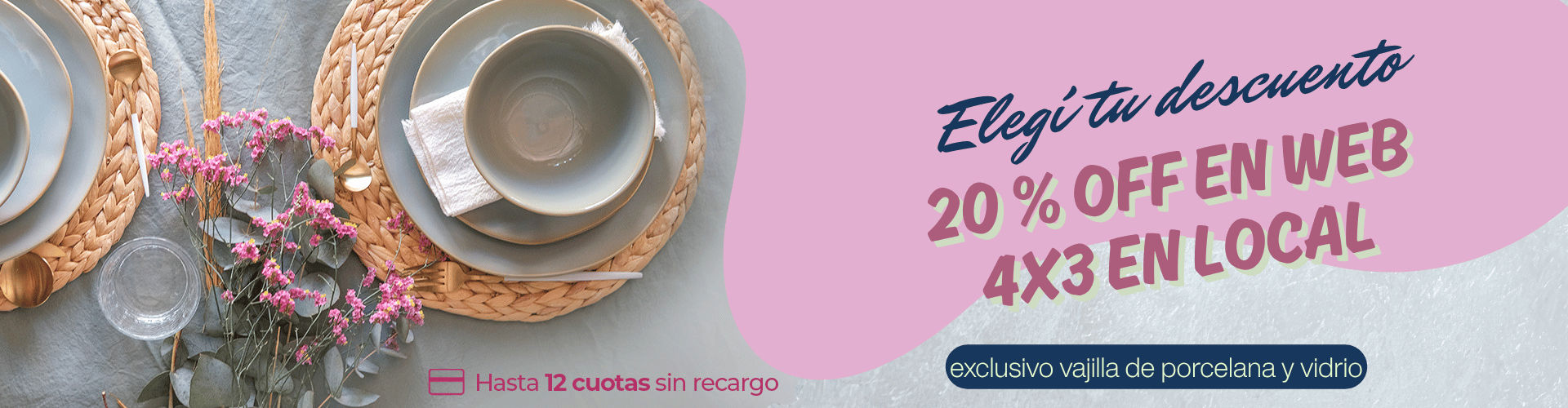 Descuentos en Vajilla