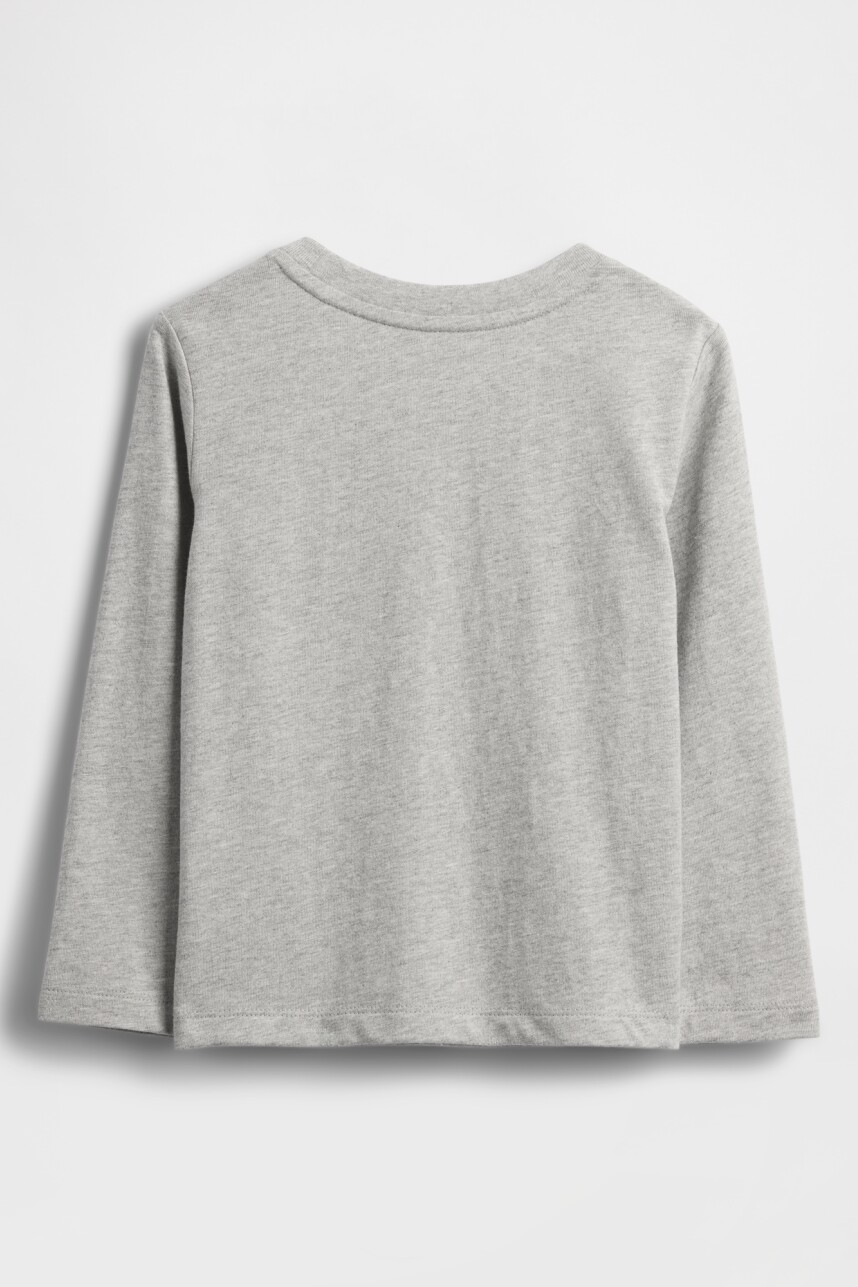 Remera Logo Gap Toddler Niño Light Heather Grey B08