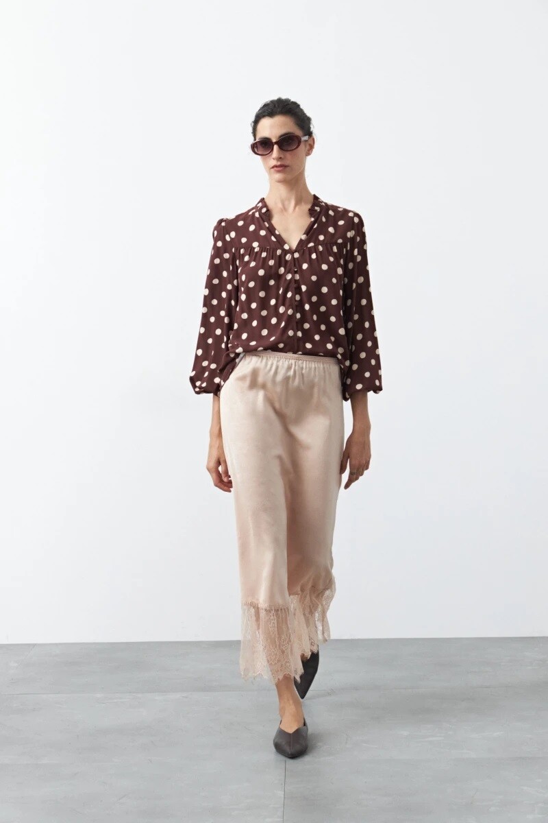 CAMISA D.CASSIN TOPACIO - CHOCOLATE 