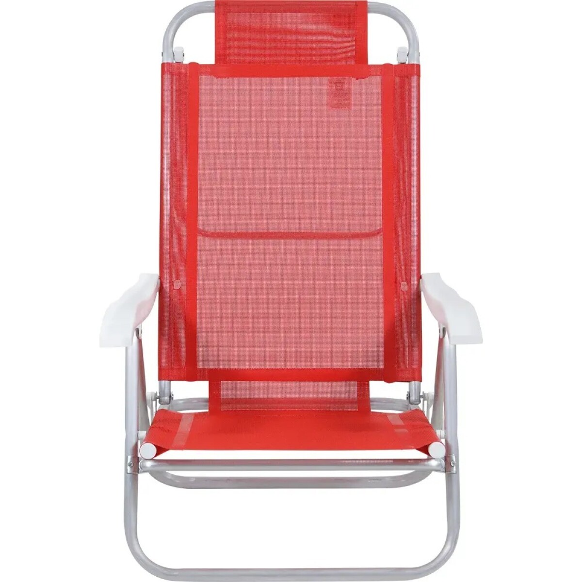 Silla Alta Bel Aluminio Comfort Poliéster De Pvc Ub - ROJO 