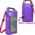 Bolso Estanco 2 Litros Celular Playa Arena Resistente Agua Variante Color Violeta