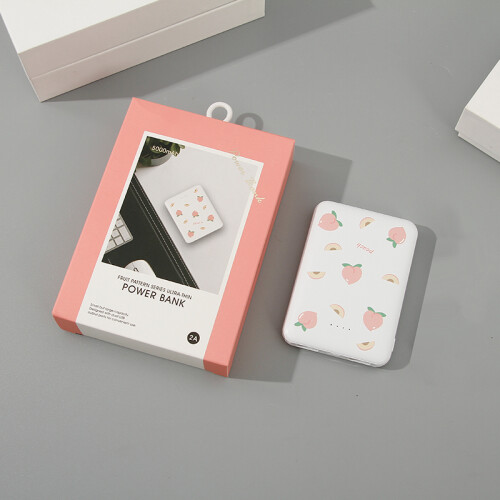 Power Bank Ultra Delgado Patrón Frutas (5v 2a) Power Bank Ultra Delgado Patrón Frutas (5v 2a)