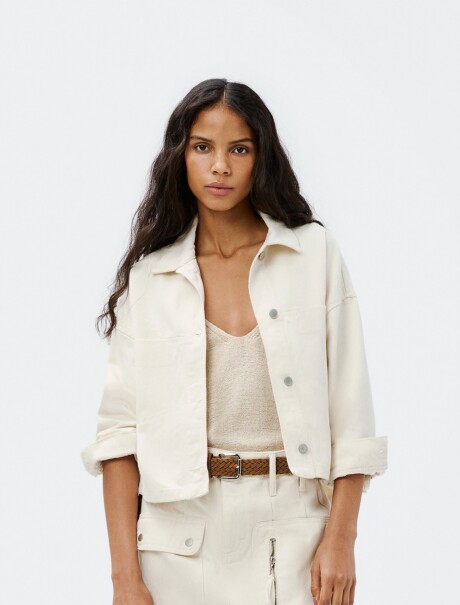 CHAQUETA FEM BEIGE