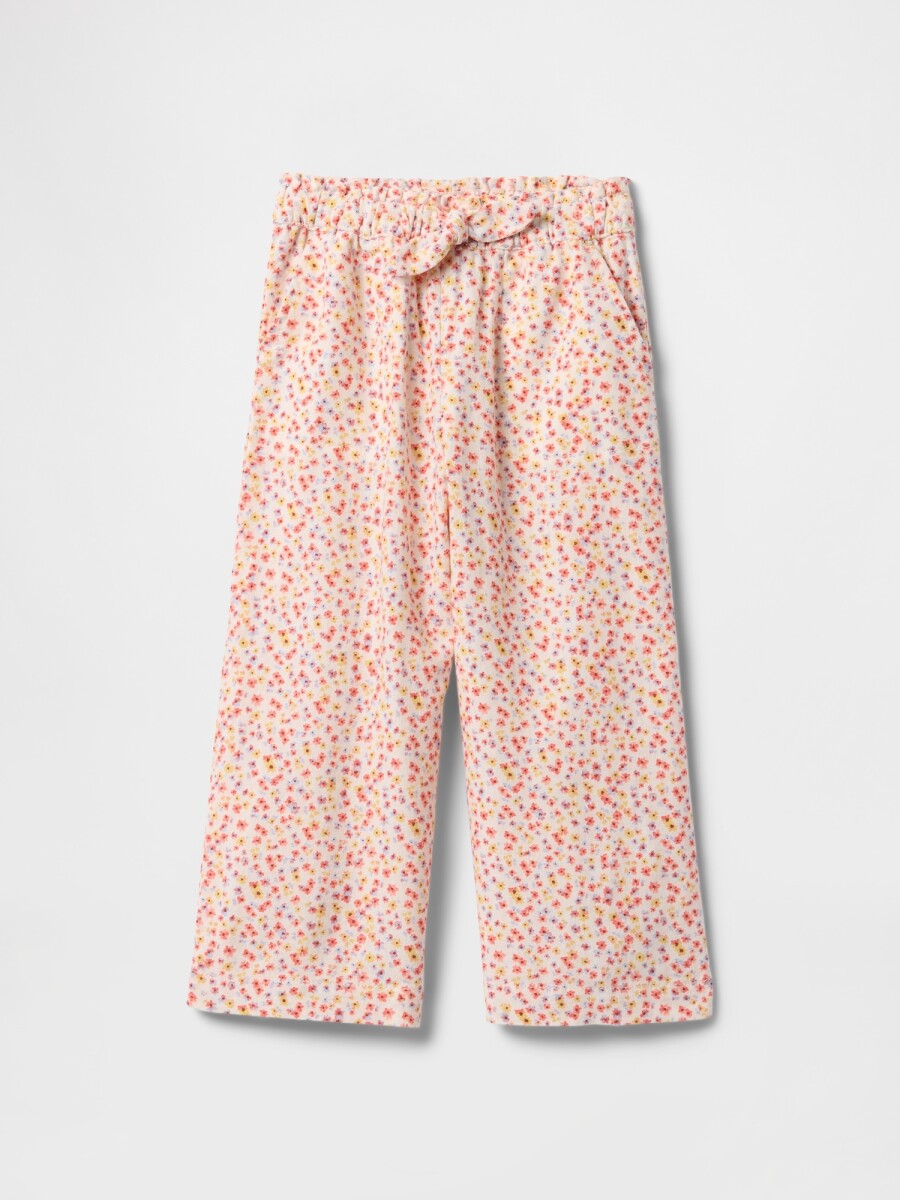 Pantalón De Lino Toddler Niña - Multi Floral 