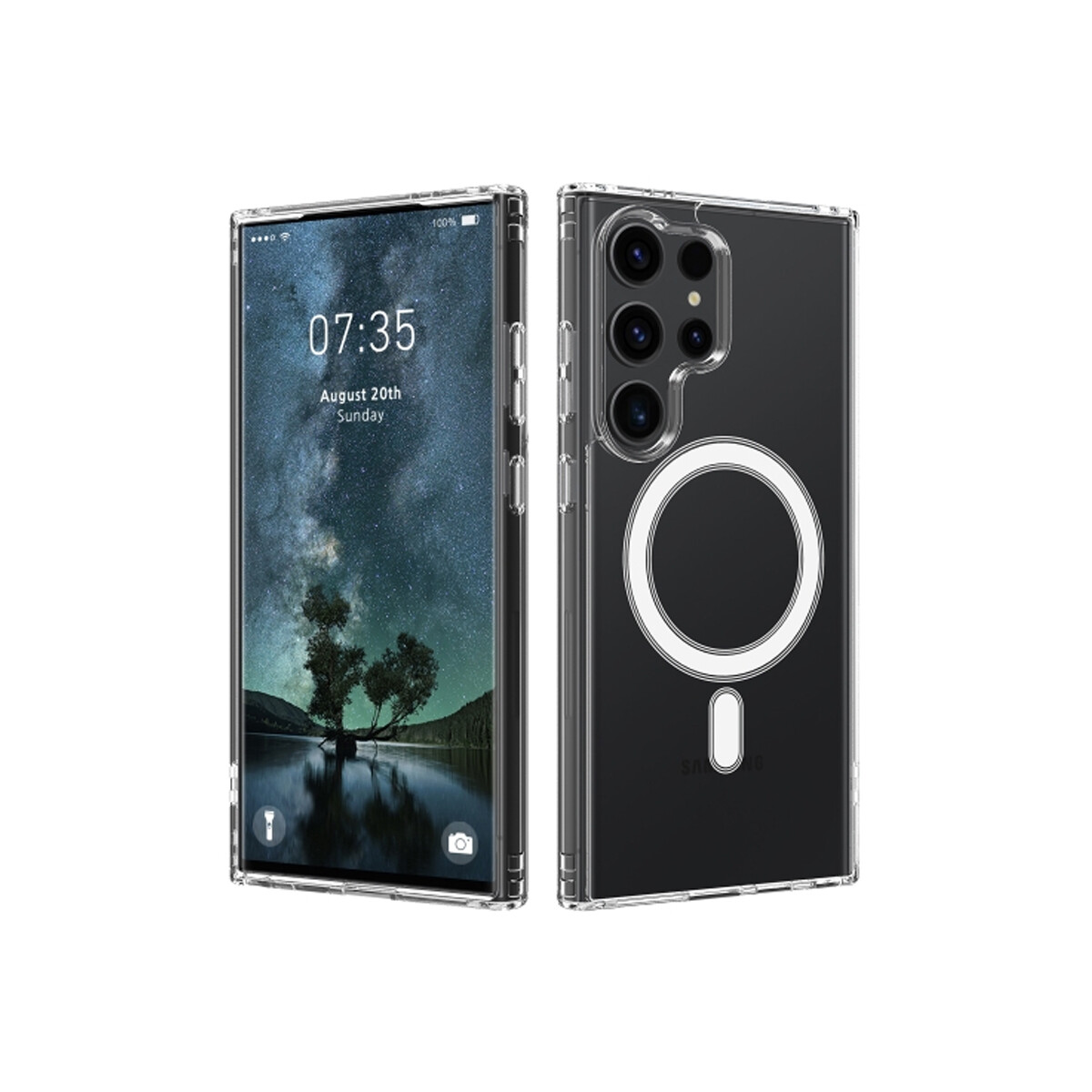 Protector para Samsung Galaxy S25 Ultra MagSafe transparente 