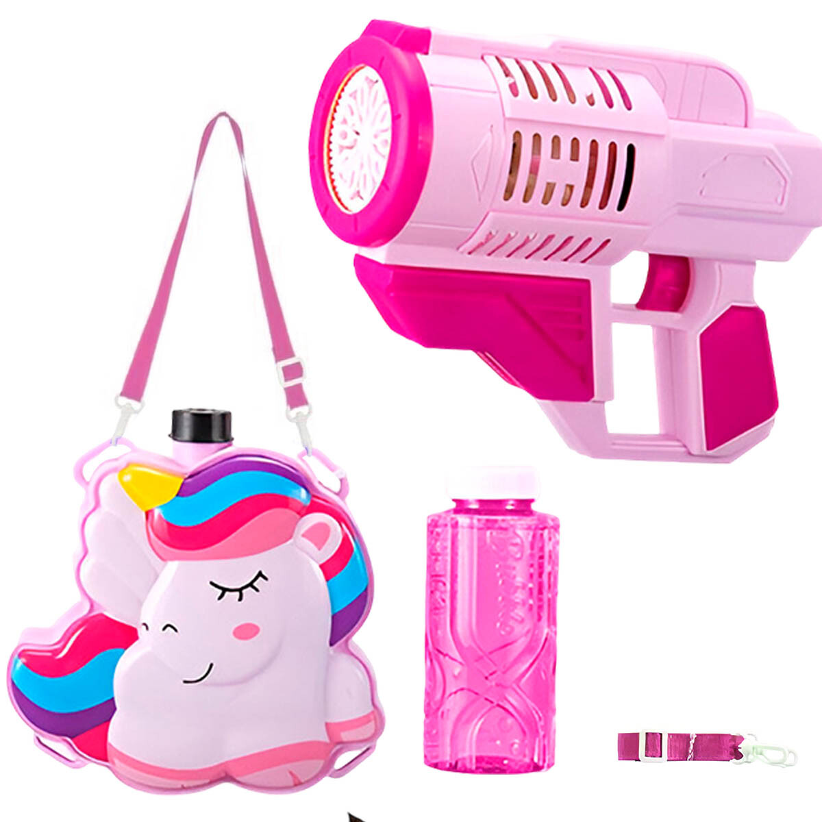 Pistola Burbujero Mochila Luz Y Sonido Astronauta Unicornio - Unicornio 