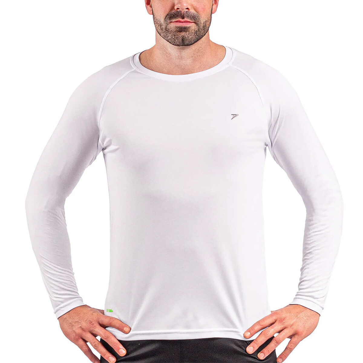 Remera Hombre Protección Uv50+ Poker - Blanco 