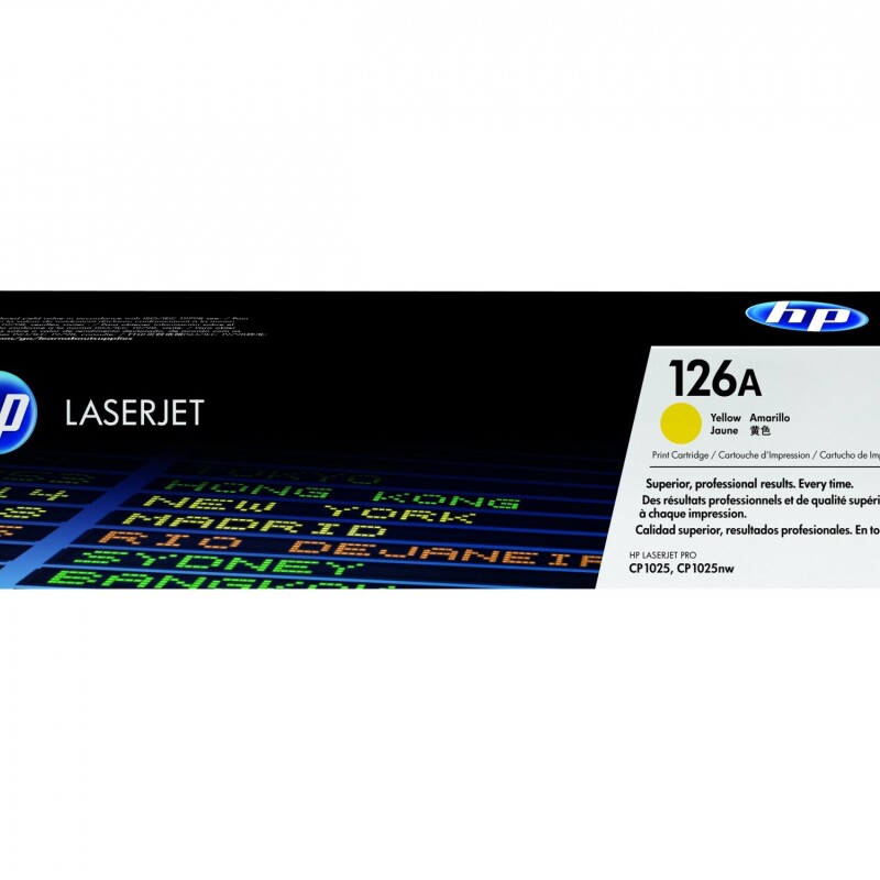 HP 126A - Amarillo - original - LaserJet - cartucho de tóner (CE312A) - para Color LaserJet Pro CP1025; LaserJet Pro MFP M175; T HP 126A - Amarillo - original - LaserJet - cartucho de tóner (CE312A) - para Color LaserJet Pro CP1025; LaserJet Pro MFP M175; T